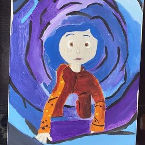acrylic painting on canvas “Coraline”